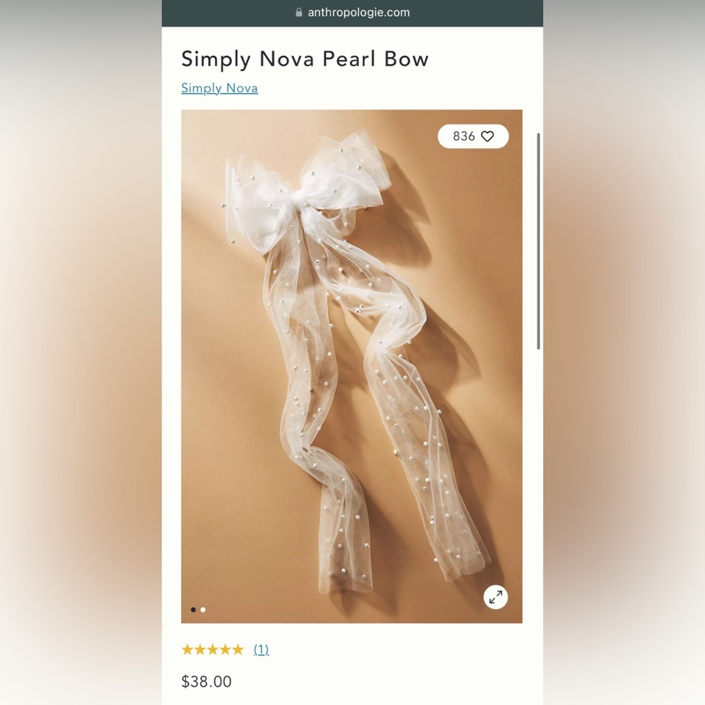 Anthropologie - simply nova pearl bow